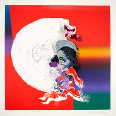Abstrato by Manabu Mabe, 1996, serigrafia, offered Nov 2020