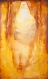 Carlos Araujo, Figura Feminina, óleo sobre tela colada em madeira