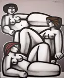 Juan Manuel Sanchez, Três Mulheres, 2004, óleo sobre tela