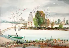 Sevrès by Sílvio Pinto, 1993, óleo sobre tela, offered Nov 2020