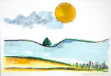 Aldemir Martins, Paisagem com Sol