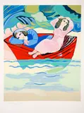 Cícero Dias, Mulheres no Barco, serigrafia