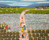 Colheita de Algodão by Agostinho Batista de Freitas, 1986, óleo sobre tela, offered Nov 2020