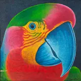 Claudio Tozzi, Papagália, 1980, acrilico sobre tela colado em placa