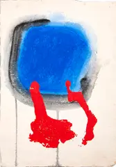 Abstrato by Manabu Mabe, óleo diluído sobre cartão, offered Nov 2020
