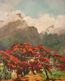Gastão Formenti, Paisagem Rio de Janeiro, óleo sobre tela