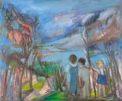 Hora Matutina by Wega Nery, 1983, óleo sobre tela, offered Nov 2020