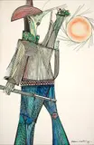 Cangaceiro by Aldemir Martins, 1967, nanquim e aquarela sobre papel, offered Nov 2020
