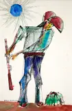 Cangaceiro by Aldemir Martins, 1968, aquarela e nanquim sobre papel, offered Nov 2020