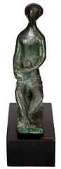 Harpista by Bruno Giorgi, escultura em bronze, offered Nov 2020