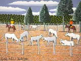Fazenda de Bois by Agostinho Batista de Freitas, 1988, óleo sobre tela, offered Nov 2020