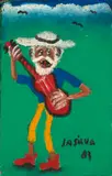 Violeiro by José Antônio da Silva, 1983, óleo sobre tela, offered Nov 2020