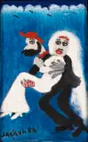 Noivos by José Antônio da Silva, 1984, óleo sobre tela, offered Nov 2020