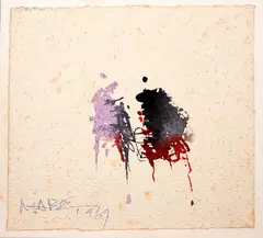 Sem Título by Manabu Mabe, 1969, óleo diluído sobre papel, offered Nov 2020