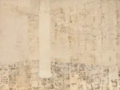 Daniel Senise, Sem Título, 2002, técnica mista sobre tela colado em madeira