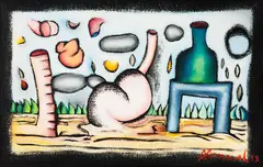 Sem Título by Antonio Henrique Amaral, 1993, óleo sobre tela, offered Nov 2020