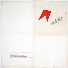Sem Título by Alfredo Volpi, 1978, serigrafia sobre tecido, offered Nov 2020