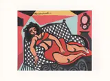 Di Cavalcanti, Mulher Deitada, 1973, serigrafia