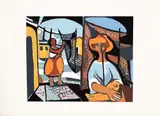 Di Cavalcanti, Pescador, 1973, serigrafia