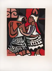 Baianas by Di Cavalcanti, 1973, serigrafia, offered Nov 2020