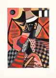 Di Cavalcanti, Figura com Chapéu, 1973, serigrafia