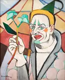 Auto Retrato by Aldo Bonadei, 1971, óleo sobre tela, offered Nov 2020