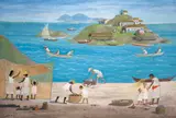 Marinha by Fulvio Pennacchi, 1979, óleo sobre placa, offered Nov 2020