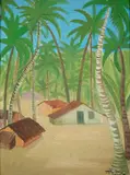 Francisco Rebolo, Paisagem com Casarios, 1976, óleo sobre tela