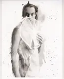 André Passos, Retrato de Modelo, 2000, Foto pb sobre papel