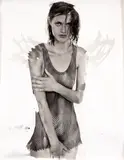 André Passos, Retrato de Modelo, 2000, Foto pb sobre papel