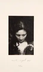 Retrato de Mulher Olhando para Baixo by Mark Segal, 1996, fotogravura, offered Oct 2020