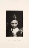 Mark Segal, Retrato de Mulher Olhando para Baixo, 1996, fotogravura