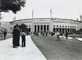 Estádio Municipal do Pacaembú by Hildegard Rosenthal, Foto pb em gelatina e prata sobre papel, offered Sep 2020