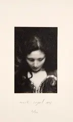 Retrato de Mulher Olhando para Baixo by Mark Segal, 1996, fotogravura, offered Sep 2020