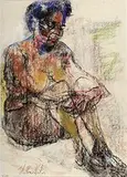 Antonio Vitor, Inis em Cor, 1995, Pastel e carvão sobre papel