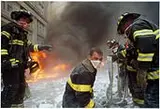Bombeiros no World Trade Center by Gilles Peress, 2001, Foto cor sobre papel, offered Sep 2020