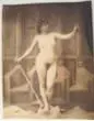 Standing Female Nude by Gaudenzio Marconi, 1870, foto pb (viragem), offered Sep 2020