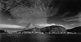 César Barreto, Pão de Açúcar e Morro da Urca I, 2002, Foto pb sobre papel