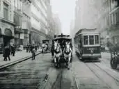 The Horse Car‘s Last Day, on the Streets of New York by Brown Brothers, 1917, Foto pb sobre papel, offered Sep 2020