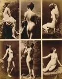A. Calavas, Etude de Nus - Academias Fotográficas, Foto pb (albumina) sobre papel