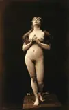 A. Calavas, Etude de Nu Feminino, Foto pb (albumina) sobre papel