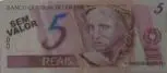 Papel Moeda - Nota de R$ 5,00 by Franklin Cassaro, 2004, Lito off-set em cor sobre papel, offered Sep 2020