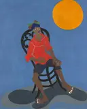 Figura Sentada by Clóvis Graciano, 1979, óleo sobre tela, offered Sep 2020