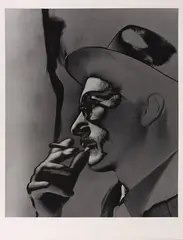 Homem Fumando - Solarização by German Lorca, fotografia, offered Sep 2020