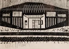 Série Paraguai by Livio Abramo, 1958, xilogravura, offered Aug 2020