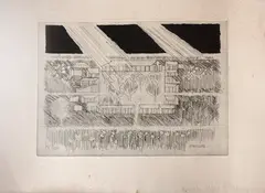 Paraguay by Livio Abramo, 1977, litogravura, offered Aug 2020