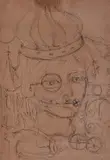 Figura by Dudi Maia Rosa, lápis touche sobre papel, offered Aug 2020