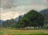 Edgar Walter, Paisagem, óleo sobre placa