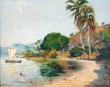 Paulo Valle Junior, Praia do Sino Ilha Bela, óleo sobre placa