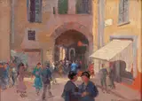 Sem Título by Eugênio Latour, óleo sobre placa, offered Aug 2020